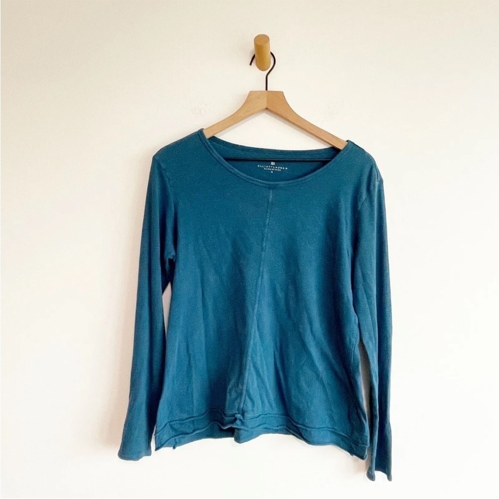 Elliott Lauren Women's Long Sleeve Top Shirt Blue Medium